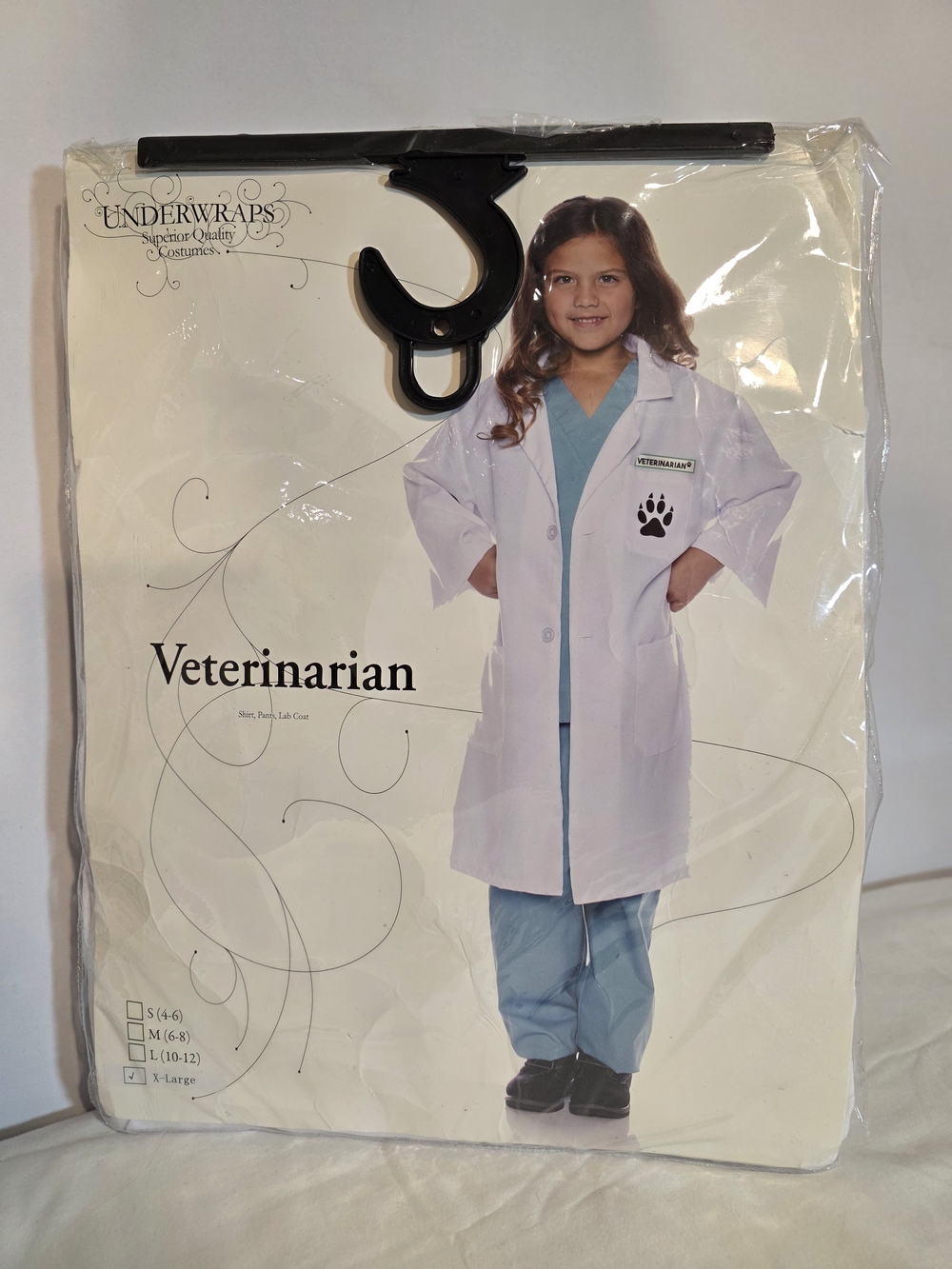 NEW Underwraps Veterinarian Costume Lab Coat Pants Shirt Youth XL Vet Doctor Paw